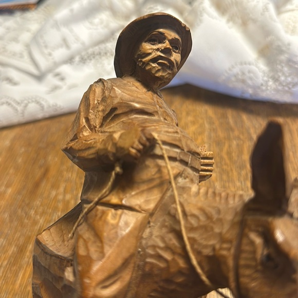 RARE Sancho Panza OURO ARTESANIA Genuine Carved Wooden Figurine *MADE IN SPAIN* - Picture 4 of 6